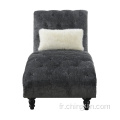 Bouton gris foncé Bouton de tissu de tissu TUFT DUFTANT JAMIES EN BOIS SOLIDE